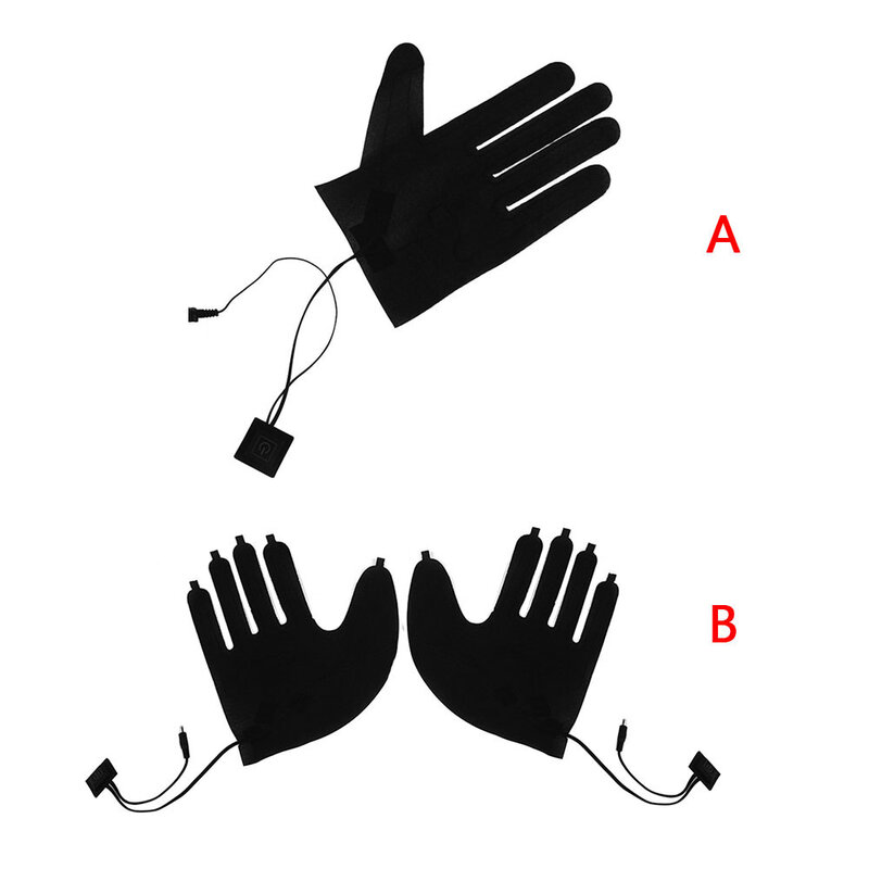 Zubehör Handschuhe Erhitzt Pads 7,4 V Elektrische Faltbare Tragbare Finger Verstellbaren Winter 3 Geschwindigkeit Outdoor Thermische Wärmer Getriebe