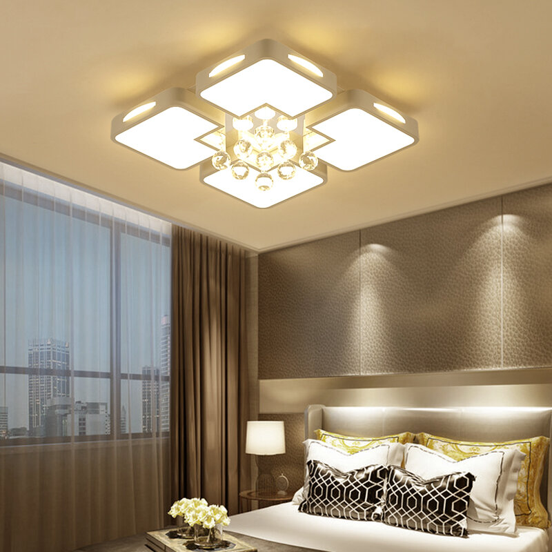 Lámpara de techo led Simple y moderna para habitación, iluminación de cristal para estudio, restaurante, dormitorio principal, sala de estar