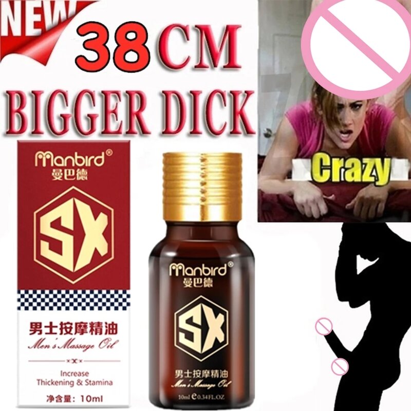 Manbird-aceite SX para agrandar el pene, ayuda más grande para hombre, potencia masculina, retraso del crecimiento Sexual