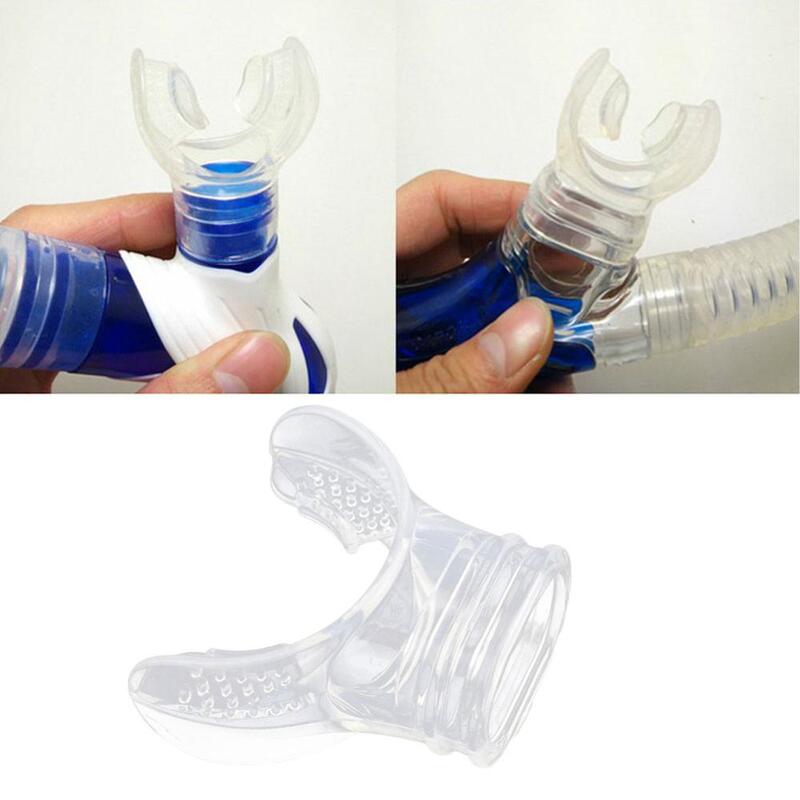 Tubo de buceo de silicona transparente, tubo de submarinismo, boquilla de tubo de buceo, regulador, accesorios de natación