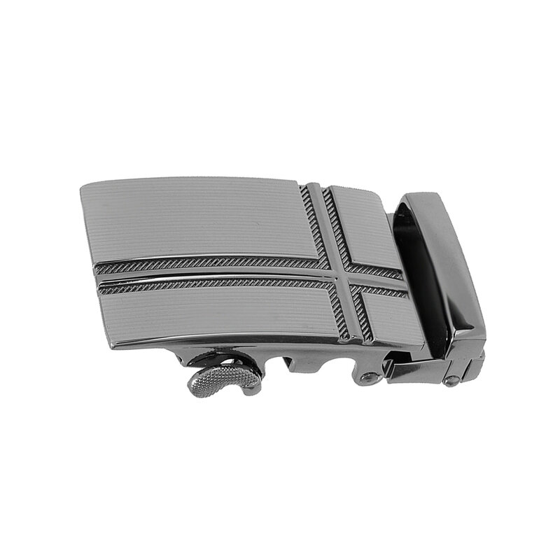 Boucle de ceinture à cliquet en alliage, glissière automatique adaptée aux accessoires de ceinture de 1.4 pouces