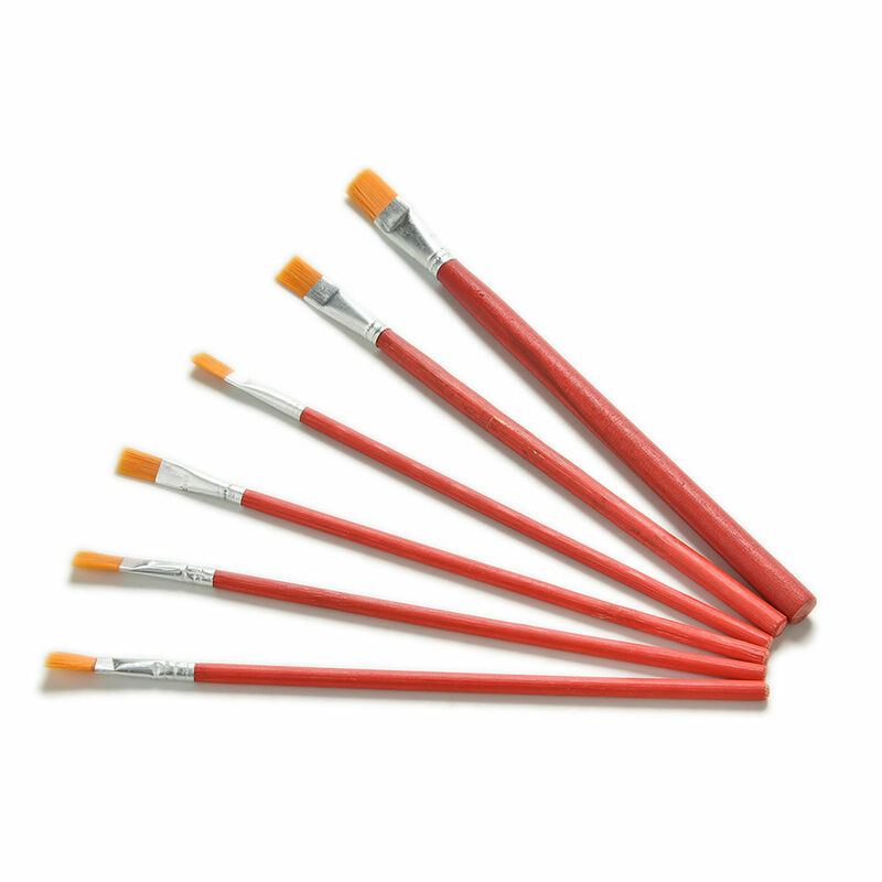 6 Pcs/set Nylon Acrylic Watercolor Drawing Painting Brush Set Pen For Artist Student School Brushes Supply