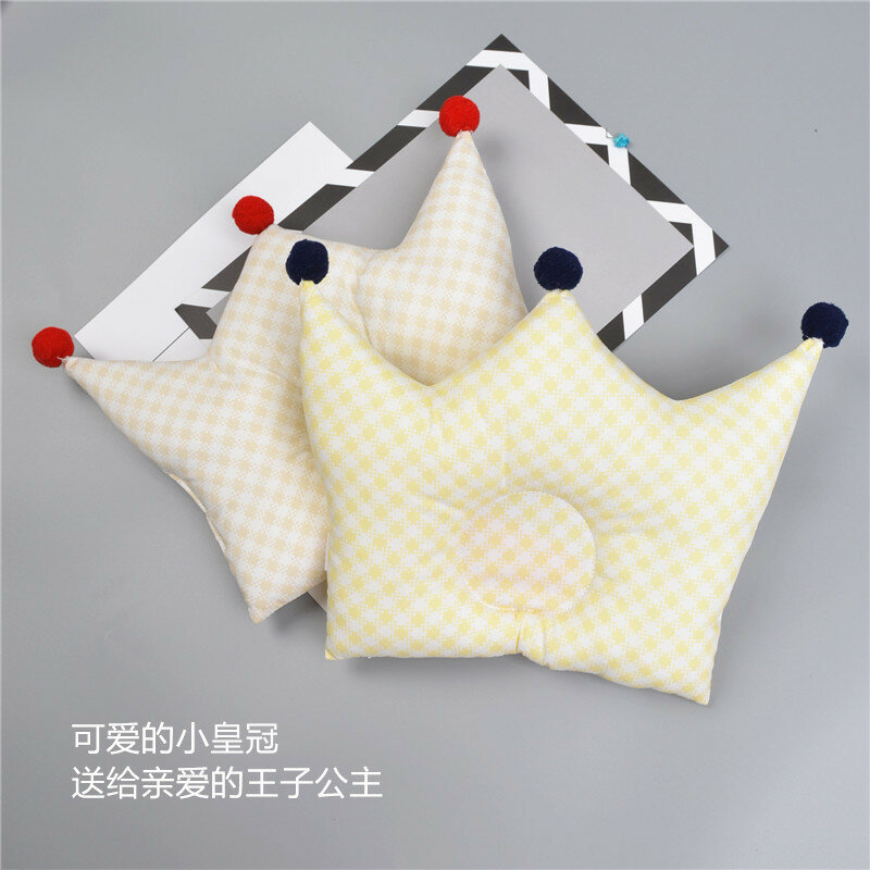 Cute Crown Pillows For Newborn Baby Head Shaping Protection  Baby Security Pillow Cushion In Bed Kids Pillow Beddroon Decor