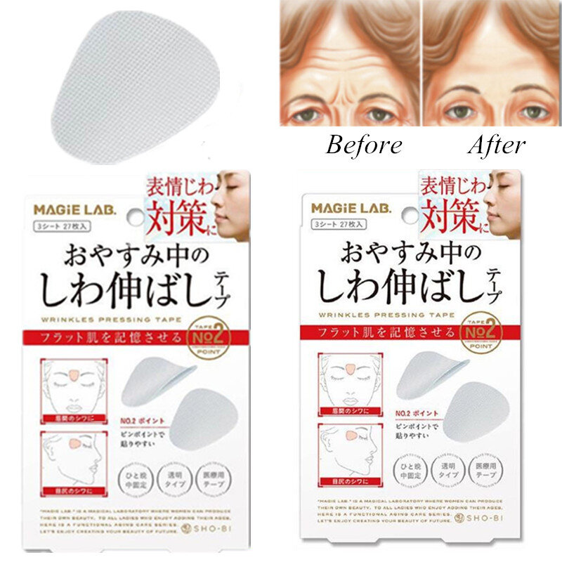 12/24/27pcs  Facial Line Wrinkle Sagging Skin Lift Tape Frown Smile Lines Thin Face Stickers Forehead Anti-Wrinkle Lifting Mask