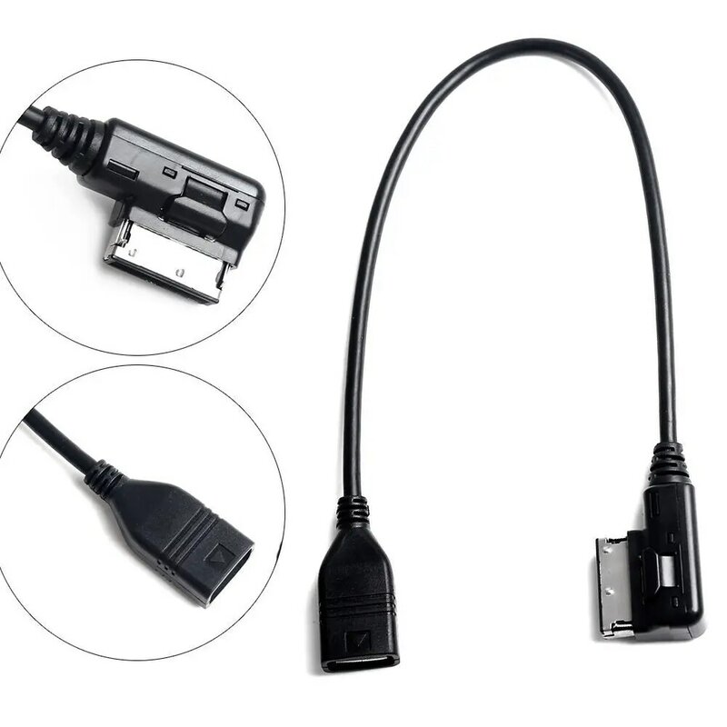 USB Cabo AUX Música MDI MMI AMI para USB Fêmea Interface Áudio Adaptador AUX Fio de Dados Para AUDI A3 A4 A5 A6 Q5 Para V-W MK5