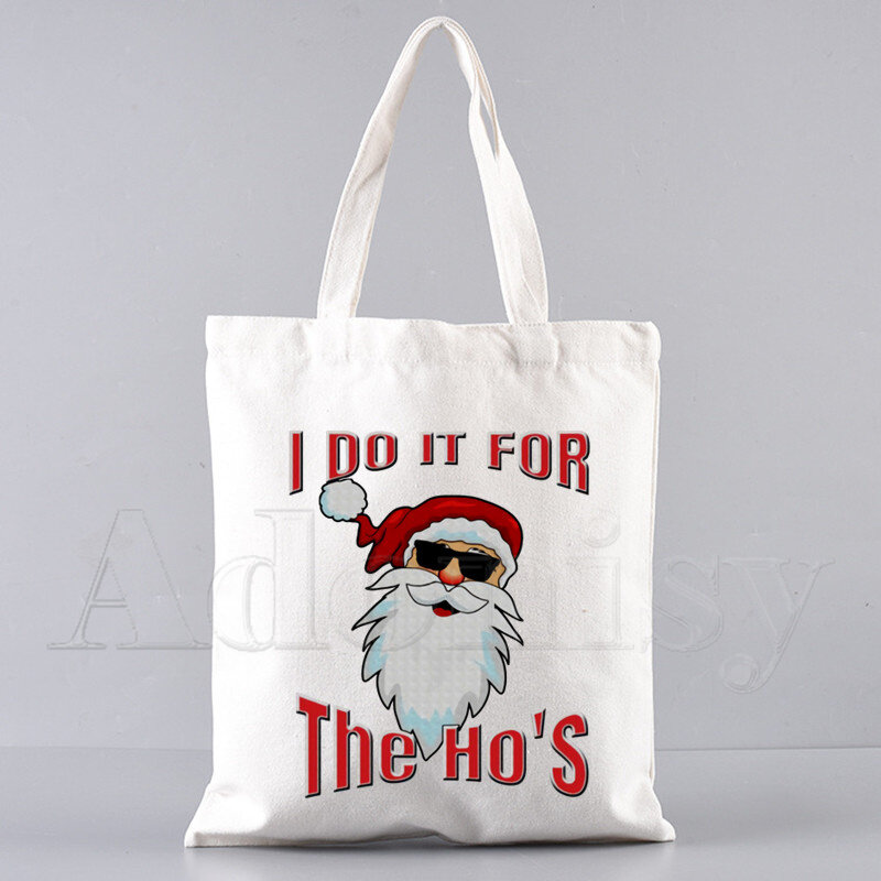 Christmas Navidad Kerst Natale Shopper Bags Shopping Bag Tote Bag Shoulder Bag Canvas Bags Large Capacity College Handbag