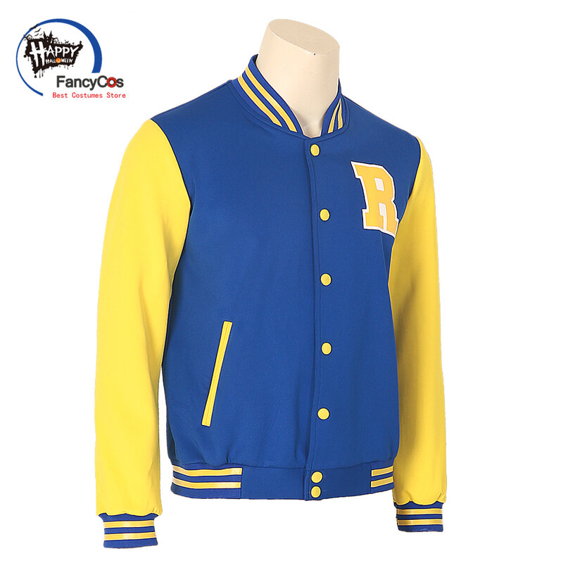 Archie clothing ws Riverdale Varsity Bomber R Letterman estate blu giacca felpa con cappuccio maglione Cosplay Costume adulto bambino XS-3XL