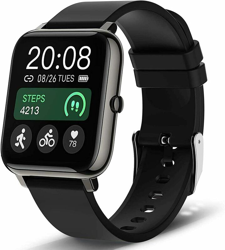 Smart Uhr, Popglory Smartwatch mit Blutdruck, Blut Sauerstoff Monitor, Fitn Schnelle lieferung