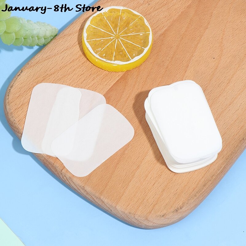 20 40 100 pc/caixa viagem mão-lavagem sabão papel multifuncional aroma cortado papel de limpeza descartável encaixotado mini sabão