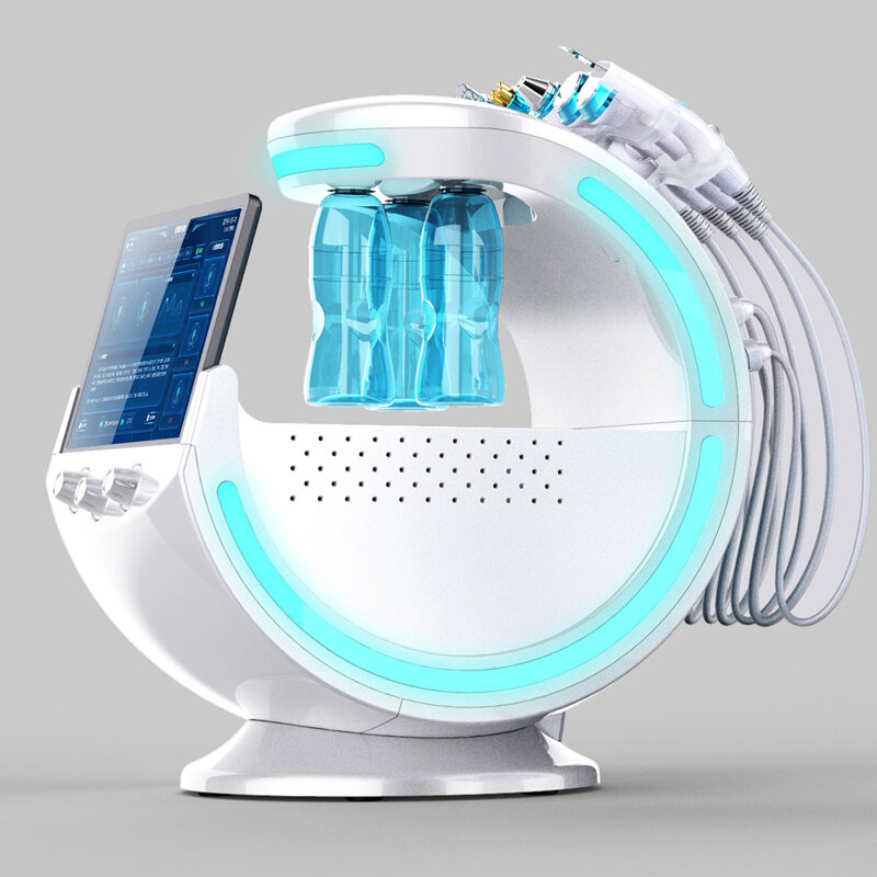 Máquina ultrasónica de limpieza profunda de la piel, equipo de belleza de hidrodermoabrasión 2021 Gold RF Hydra Water Peel