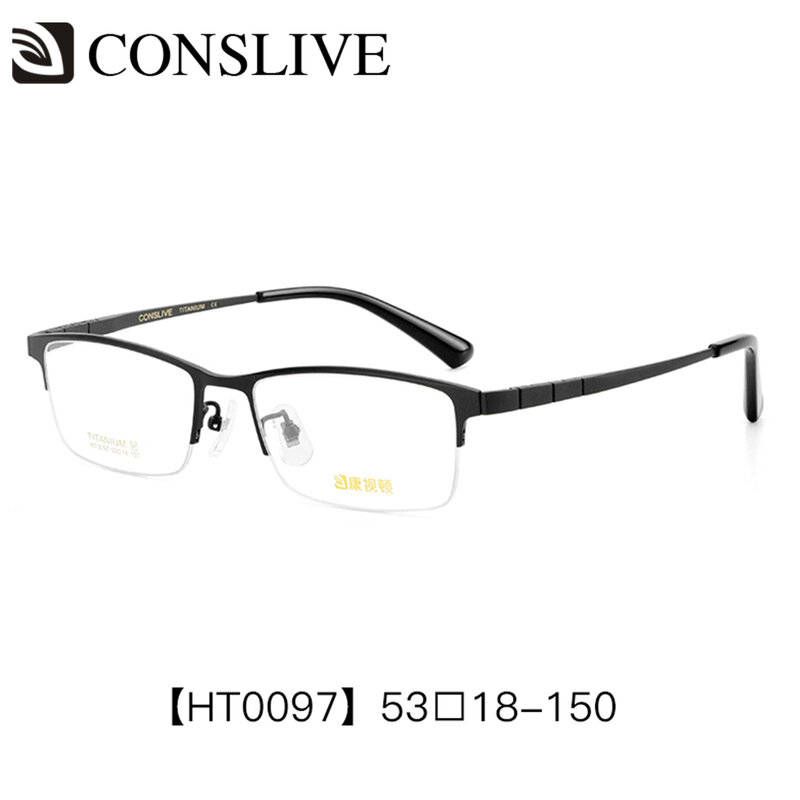 Lunettes de vue en titane pour homme, verres optiques multifocaux, pour travail quotidien, photochromique progressif avec lentilles, HT0097