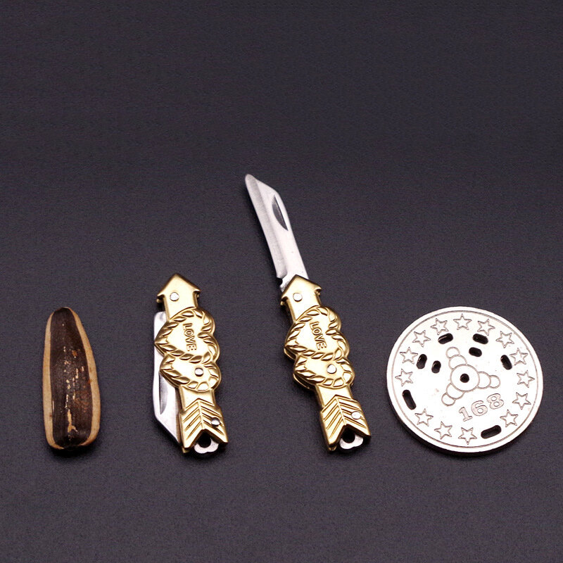 Tragbare Mini Tasche Messer Schlüsselbund Anhänger Multifunktions Obst Peeling Messer Folding Edelstahl Messer Selbstverteidigung Werkzeug
