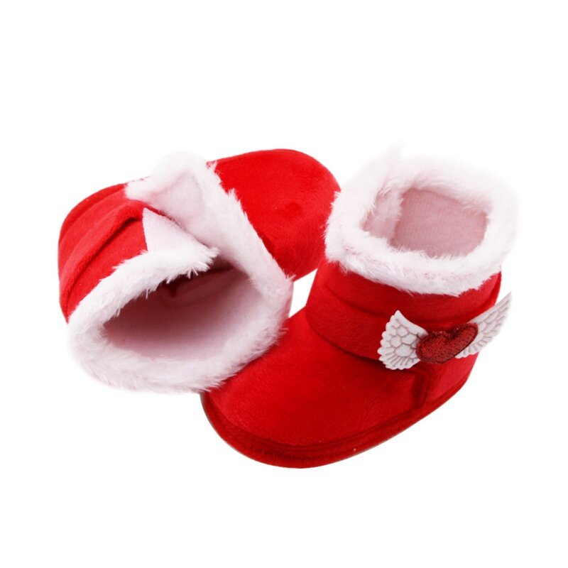 Baby Girls Boys Winter Warm Christmas Shoes First Walkers Sneakers Infant Kids Crib Toddler Footwear Boots Newborns Snow Booties