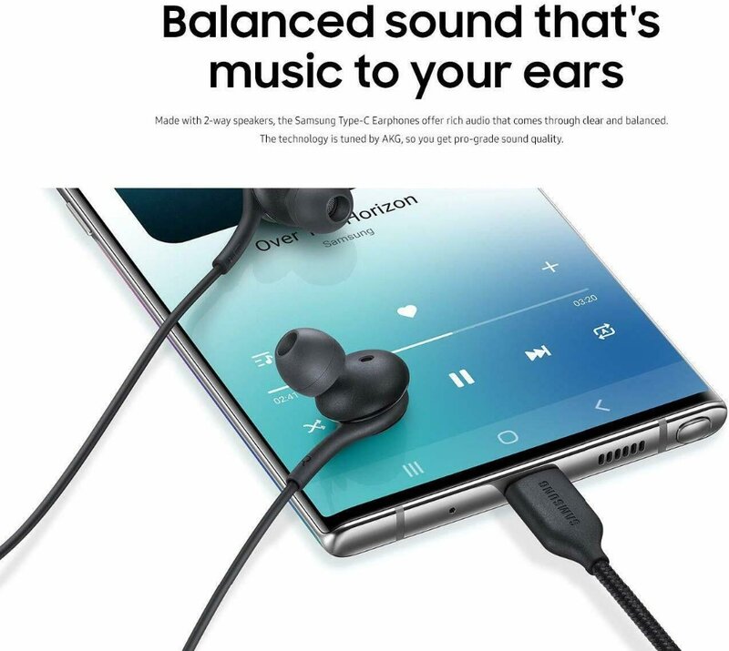 Słuchawki Samsung AKG IG955 type-c słuchawki douszne z mikrofonem do Galaxy Samsung S20 Note10 Huawei Xiaomi Smartphone
