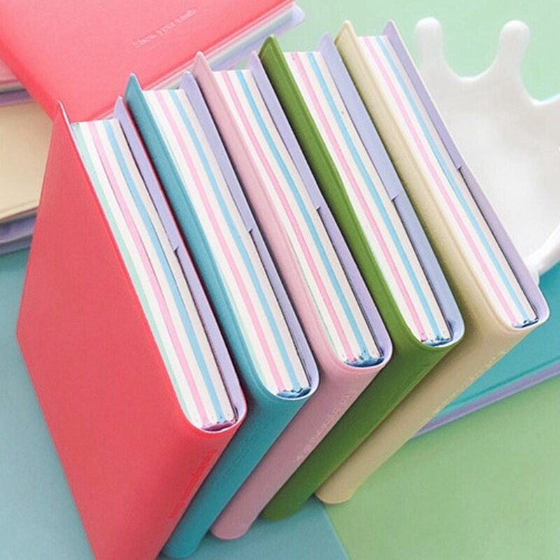 1Pcs 105*80mm New Lovely Colorful Mini Student Notebook Agenda Planner Notepad Office School Supplies Stationery Gift for Kids