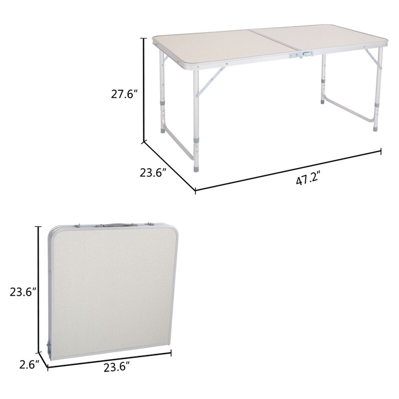 Portabel Lipat Serbaguna Meja Meja Utilitas Meja untuk Outdoor Camping Piknik Barbekyu Berkemah Pesta-US Stock