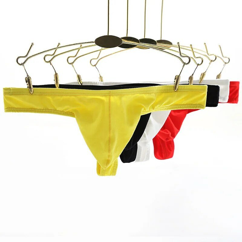Mannen Sexy Onder Dragen Thong Lage Taille Solid Shorts Verhoogde Ondergoed Katoenen T Mannen Ondergoed Slipje Homo Ondergoed