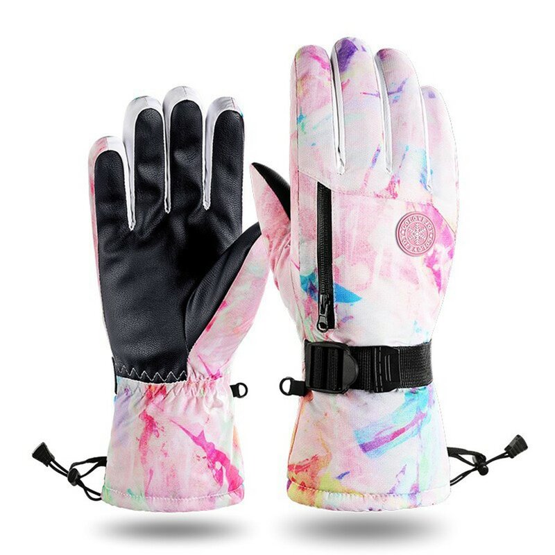 Зимние лыжные перчатки для улицы водонепроницаемые ветрозащитные рукавицы для верховой езды для женщин Велоспорт Альпинизм снег 365878