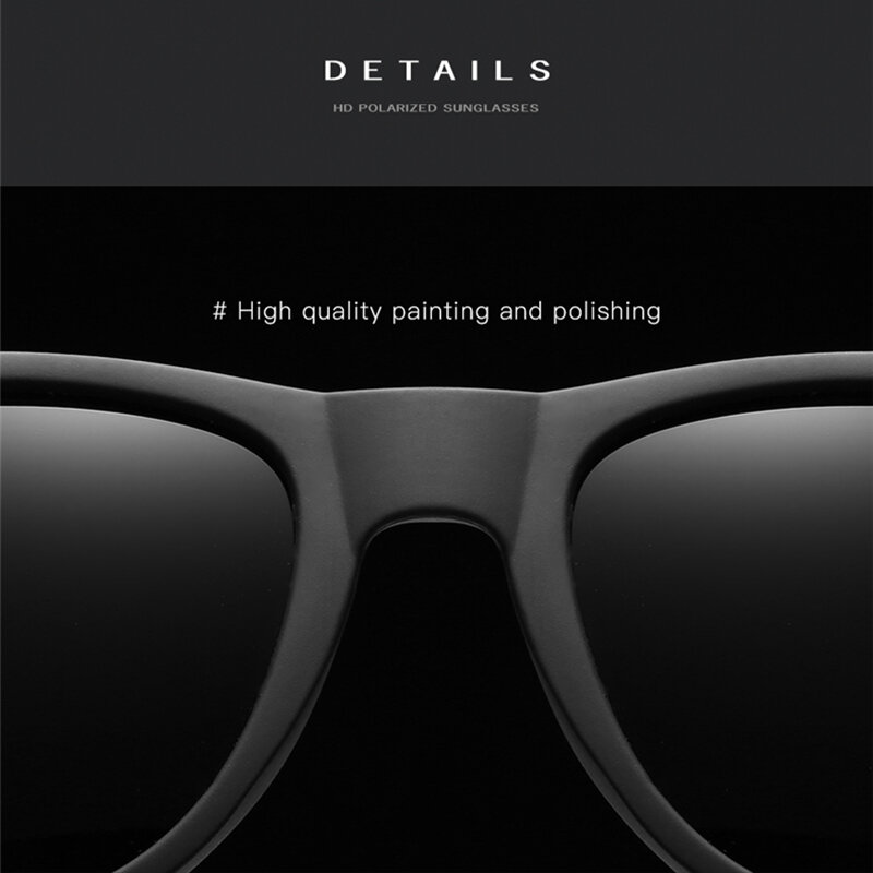 JIFANPAUL-신제품 선글라스, 낚시 운전 선글라스 UV400 편광 사각형 금속 프레임 남성용, 패션 선글라스