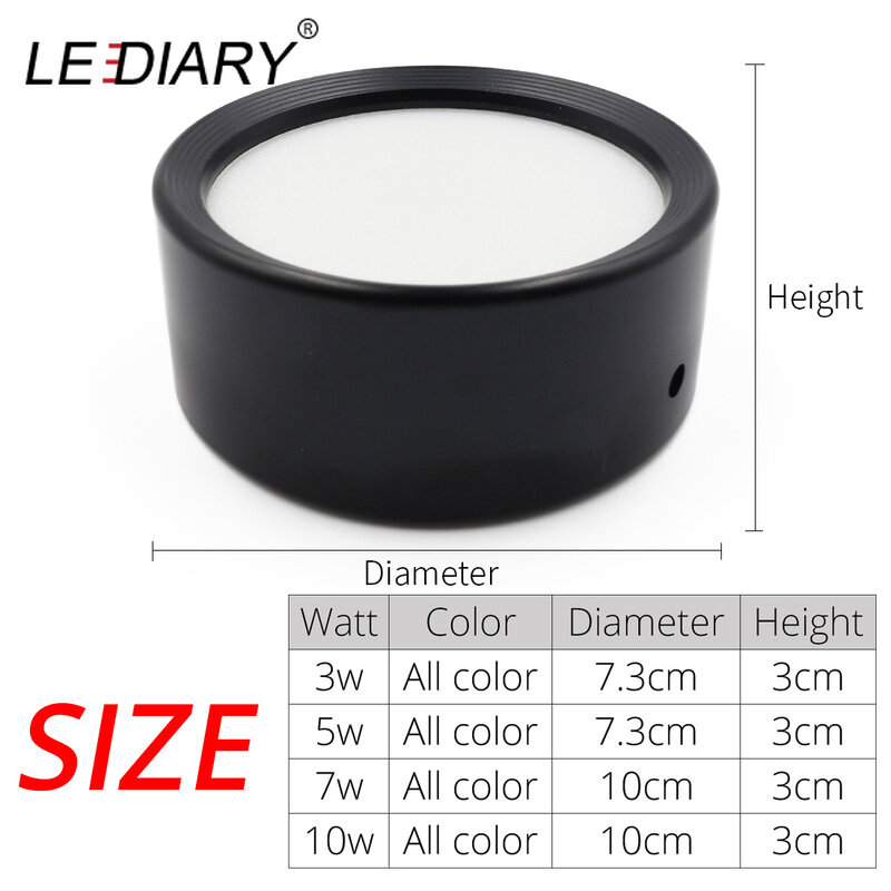 LEDIARY Oberfläche Montiert FÜHRTE Down 220V 3W 5W 7W 10W Decke Lampen LED Spot Lichter leuchte für Home Küche