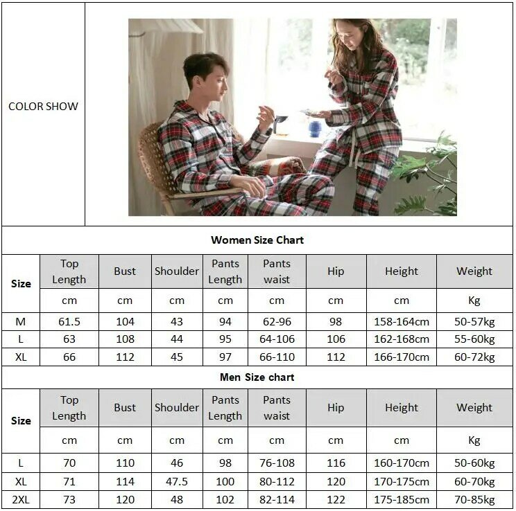 Пижамный комплект в клетку для пары, осенне-зимняя теплая хлопковая Женская и мужская пижама с длинным рукавом, Мужская пижама для отдыха