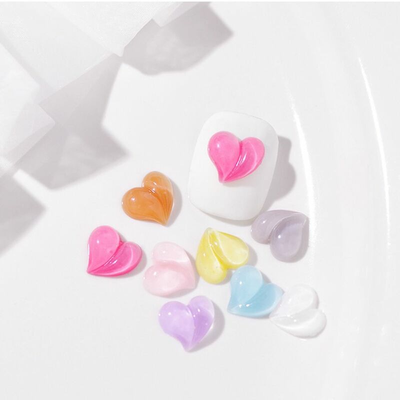 Accessori per Manicure sinfonia a forma di cuore gioielli per Nail Art con cuore di pesca ornamenti per Nail Art fai-da-te decorazione per Nail Art 3D