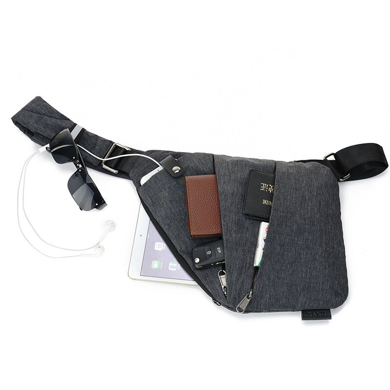 Brand Chest Pack Men Travel Business Fino Bag Anti Theft Security Strap Digital Storage Burglarproof Shoulder Bag Holster