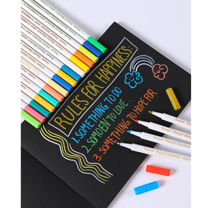 12.24.36 Stuks Astel Pen Markers Mанга Diy Fotoalbum Rotuladores Graffiti Pen Briefpapier Art Supplies School