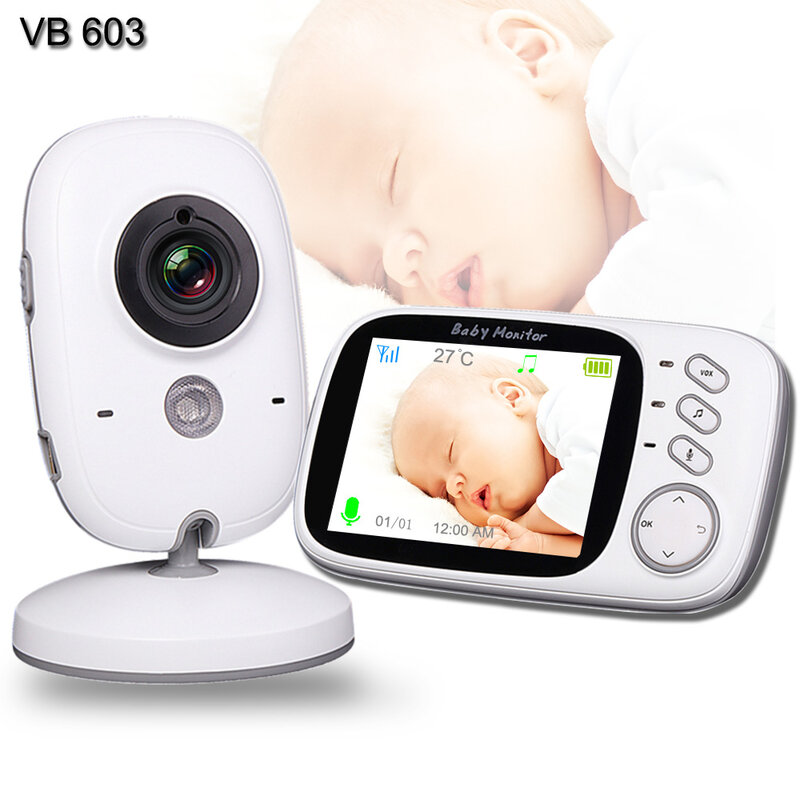 Baby Monitor con fotocamera multifunzione WiFi Baby Nanny videocamera Audio bidirezionale monitoraggio della temperatura Baby Sleeping Monitor