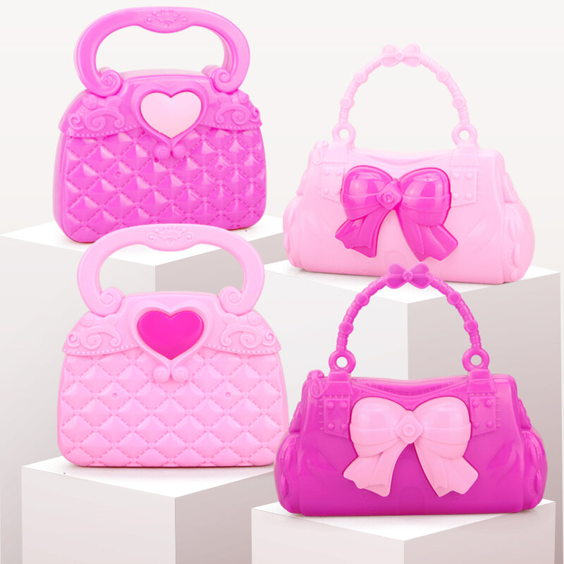 24-32 Buah Mainan Rias Wajah Anak Permainan Pura-pura Pink Mainan Plastik Simulasi Penata Rambut Princess untuk Anak Perempuan Rias Kosmetik