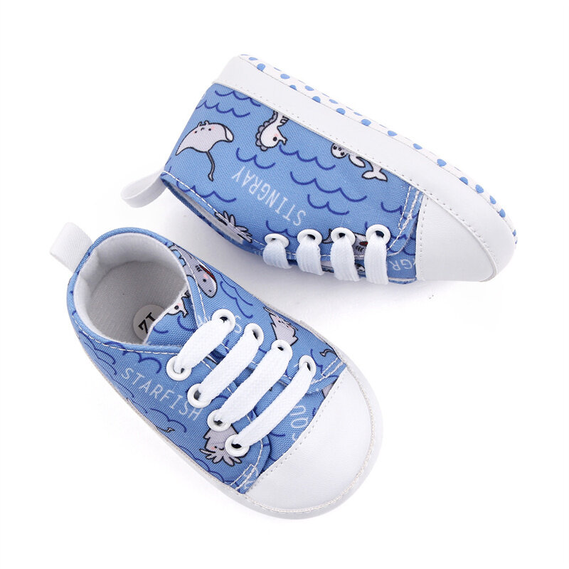 Chaussures de premiers pas pour nouveau-né et nouveau-né, baskets décontractées en toile pour bébé, garçon et fille, semelle antidérapante en coton doux