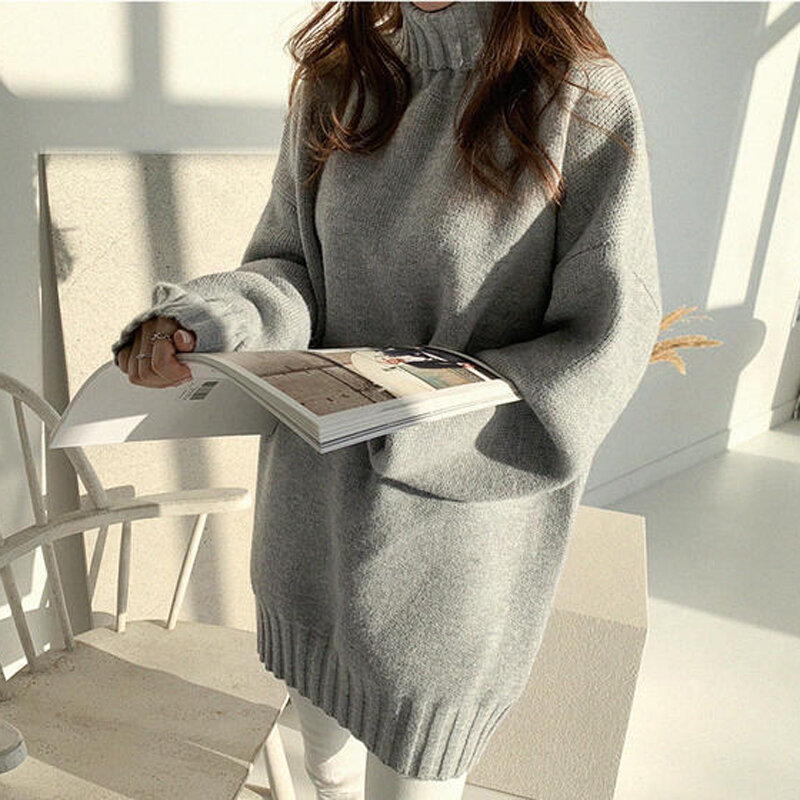 Bluzy z długim rękawem damskie bluzki blusas mujer de moda 2020 luźny krój koreański styl sueter mujer dziergany sweter sweter 832A