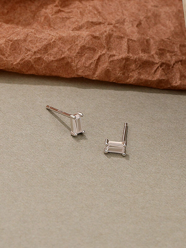 'Steel – boucles d'oreilles en argent Sterling 925 pour femmes, bijoux fins de couleur en Zircon, minimaliste, Punk, cadeau pour femmes