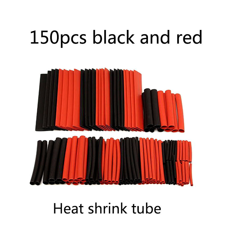 2:1 Heat Shrinkable Tube 150pcs Polyethylene Insulating Sleeve Heat-resistant Waterproof Wire Cable Protective Sleeve for DIY