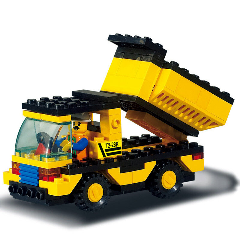 2020 nuova costruzione della città rullo compressore carrello elevatore trattore spazzatrice blocchi giocattolo per bambini mattoni compatibili della città