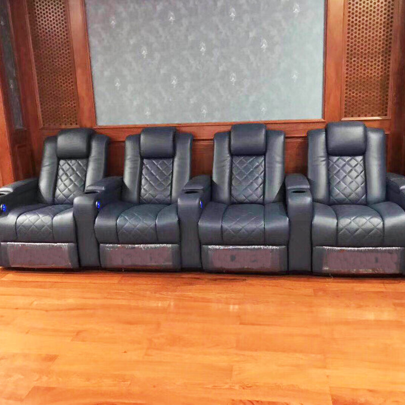 Elektryczny fotel rozkładany fotel do odprężającego masażu teatru Sofa do salonu łóżko funkcjonalnie prawdziwej skóry kanapie nordycki współczesny диван мебель к