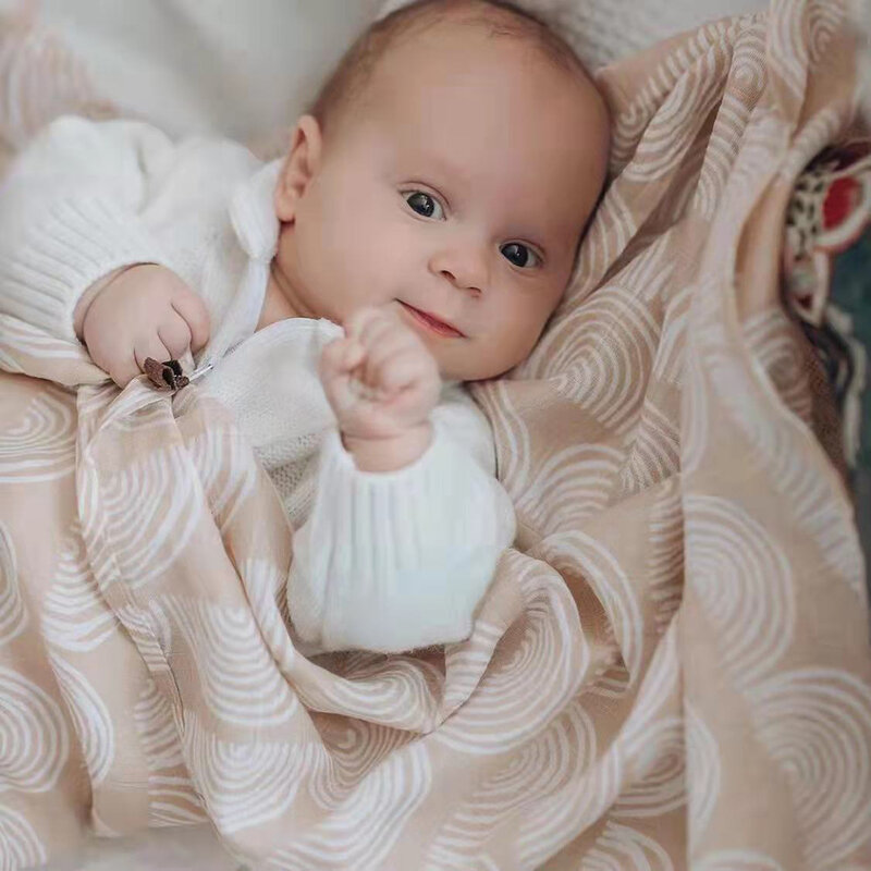 Kangobaby 2-Pcs # 100% Cotton # Flannel Soft ทารกแรกเกิดผ้าห่ม Muslin ผ้าอ้อมเด็ก