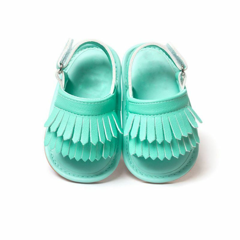 Summer Baby Girl Casual Fashion Pu Fringed Sandals 0-18M