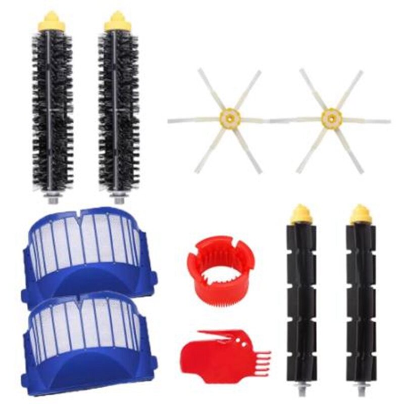 Replacement Kits for IRobot Roomba 600 Series Main Brush Six-Arm Side Brush Filter