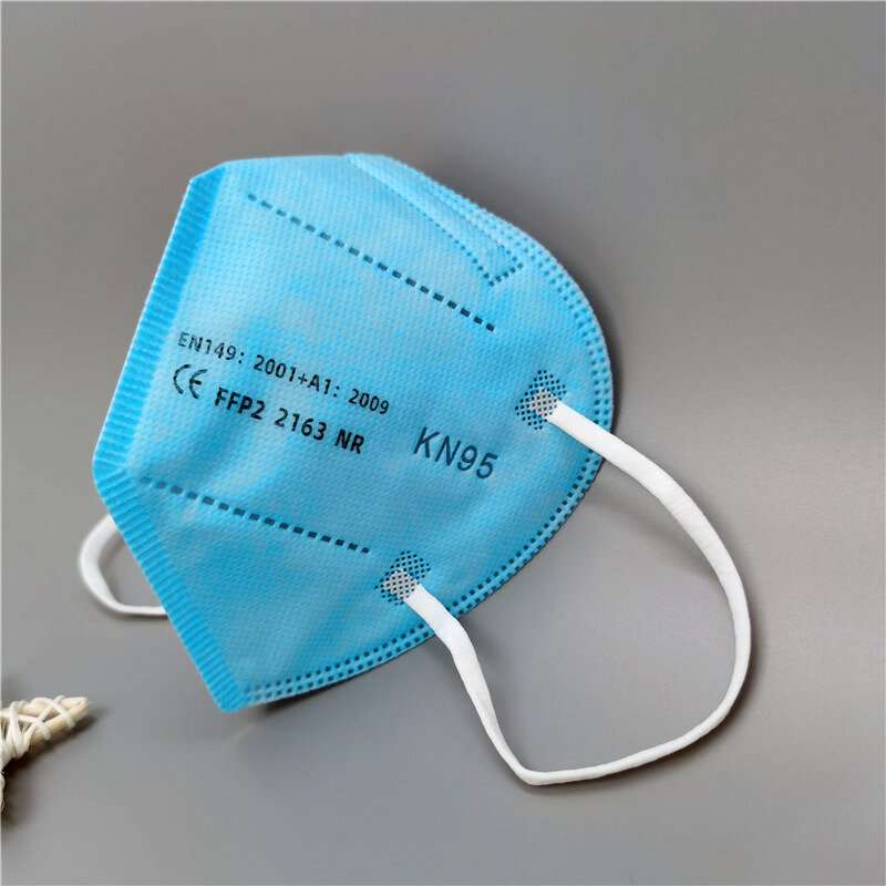 Mascarilla respirador FFP2 KN95 de 5 capas para adultos, máscara de tela con filtro KN95, antipolvo, reutilizable, FFP2
