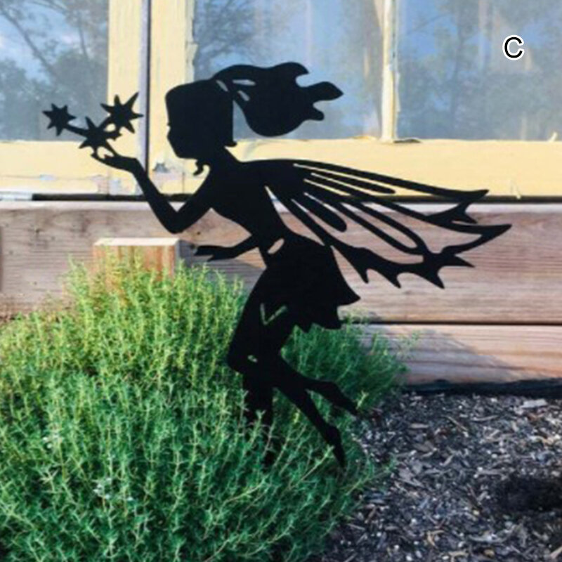 Artesanato de fadas pingentes jardim metal decoração do jardim interior e ao ar livre ornamentos interessantes estátuas e esculturas 2021