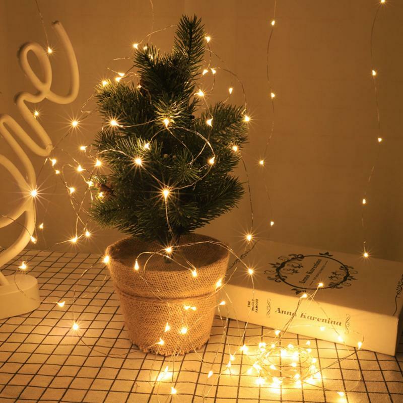Led luz da corda de fadas árvore natal pendurado lâmpada de controle remoto guirlanda lâmpada de fadas decorações de natal decoração de casa ano novo ferramenta
