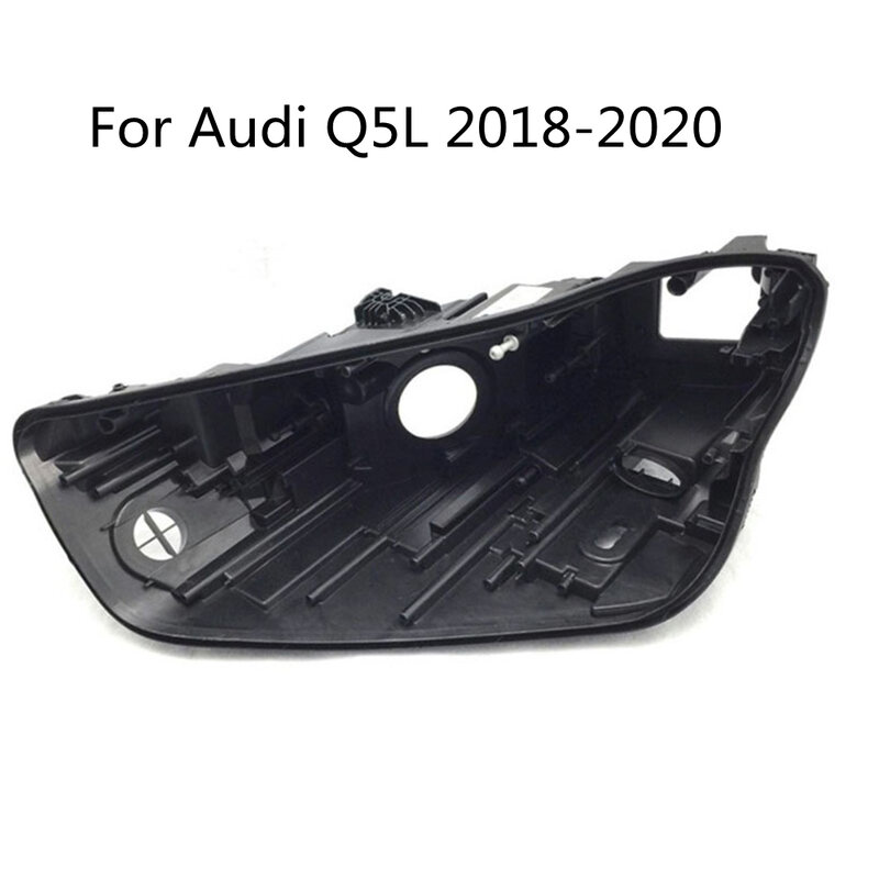 Headlight Base Front Auto Headlight Housing untuk Audi Q5L 2018 2019 2020 Headlight Casing Hitam