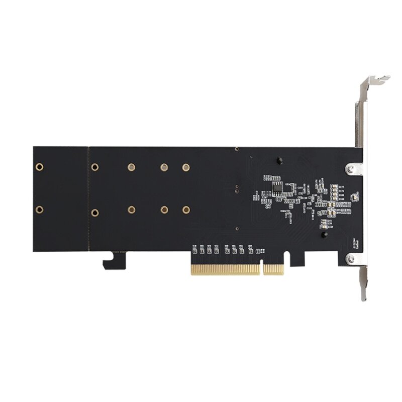 PCIe 3.1X8 ASM1812 Đến 2 Cổng M.2 SSD Adapter Card Mở Rộng Đôi M-Chìa Khóa Pci-e Chuyển Đổi cho NVME 2230-22110 SSD
