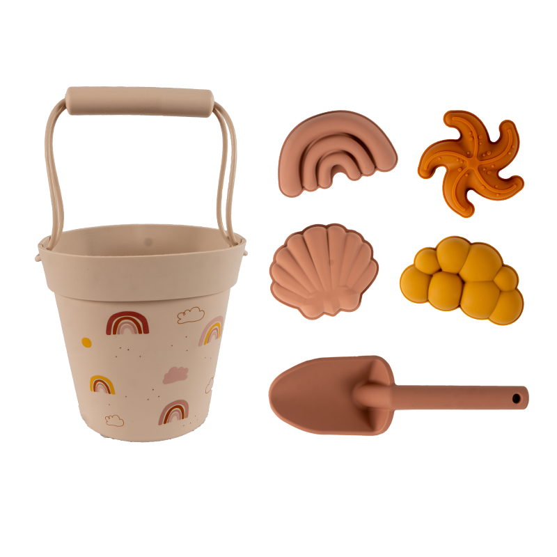 Детские пляжные детские игрушки, силиконовый летний инструмент для копания песка с лопатой, водная игра, набор уличных игрушек, песочница д...