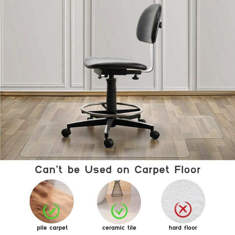 PVC 투명 의자 매트 홈 오피스 롤링 의자 바닥 카펫, 주방 매트 목욕 카펫 거실 바닥 매트