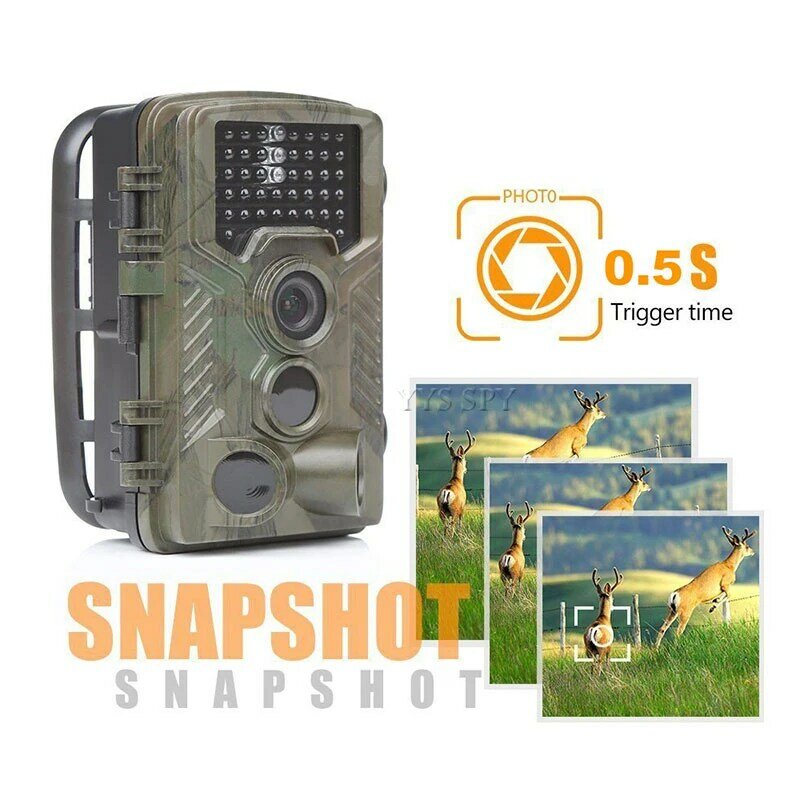 Cámara de rastreo HC800A 1080P HD con visión nocturna infrarroja, videocámara impermeable para caza de Vida Silvestre, trampas para fotos, Scouts