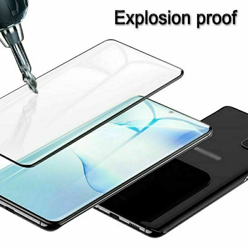 Protecteur d'écran incurvé en verre trempé, 2 en 1, pour Samsung Galaxy S20 Plus Ultra, avec lentille d'appareil photo HD