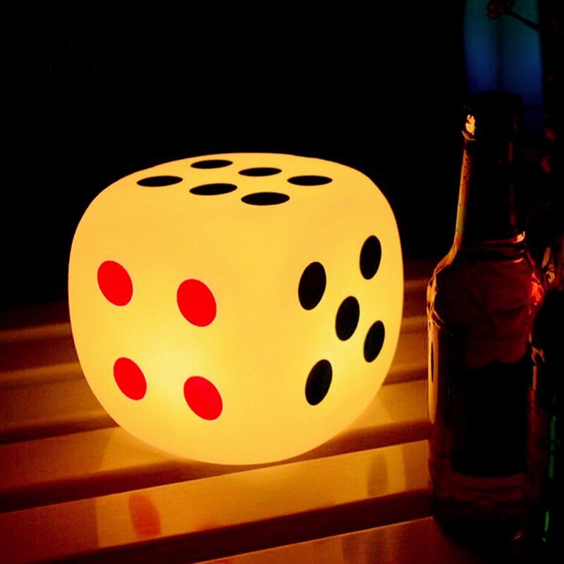 Lampka nocna LED Bar nastrojowe oświetlenie RGB kolorowy pilot ciepła, jasna lampa krzesło na rodzinny obiad ślub KTV