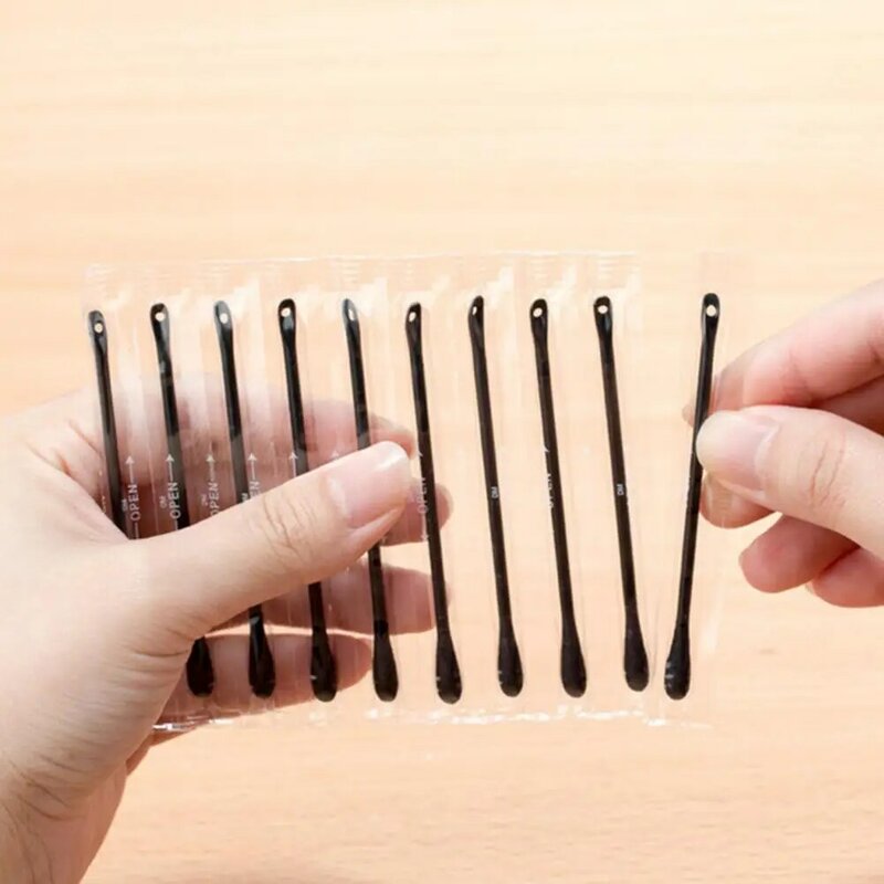 50% Hot Sale 50Pcs Disposable Double-headed Ear Cleaning Cotton Swab Stick for Home